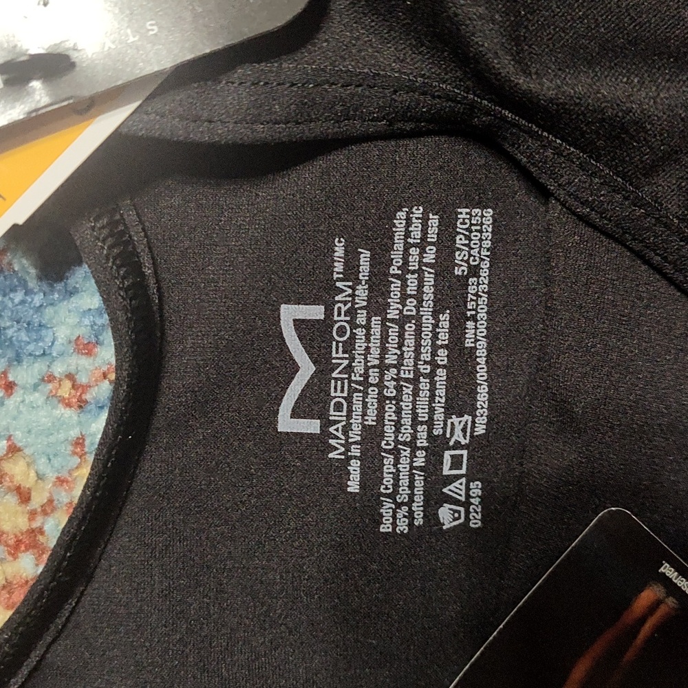Maidenform Black Shaper Cami Tank Top - Picture 7 of 8